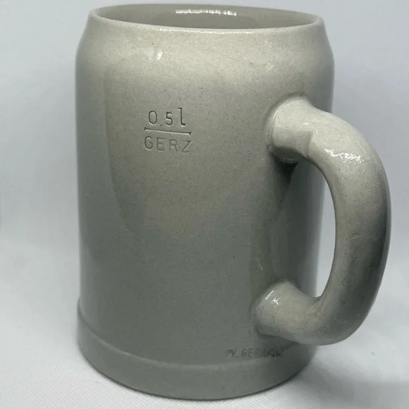 Vintage Bitburger Pils 0.5L Glazed Gerz Ceramic Beer Stein Mug West Germany - Picture 2 of 9